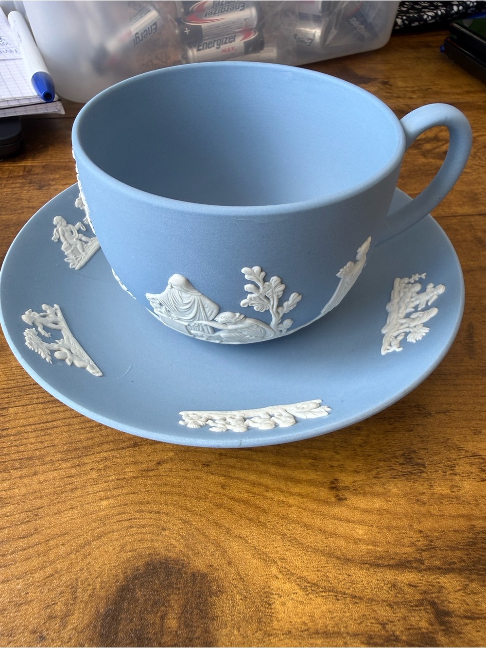 Blue Wedgwood tea cup & saucer set